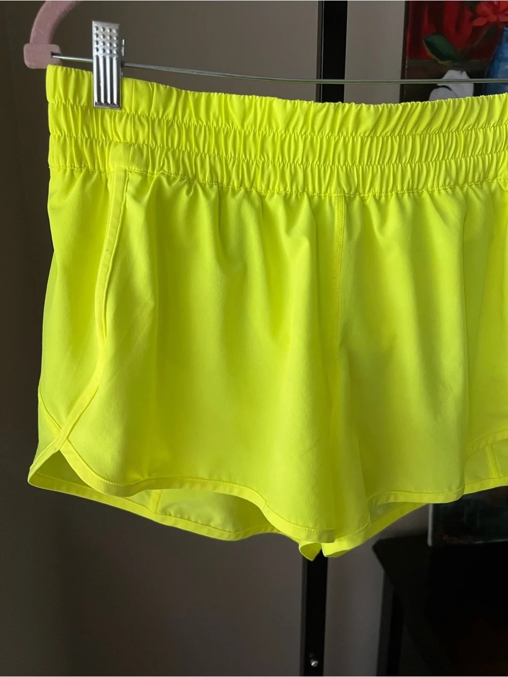 lululemon athletica Neon Yellow Athletic Shorts